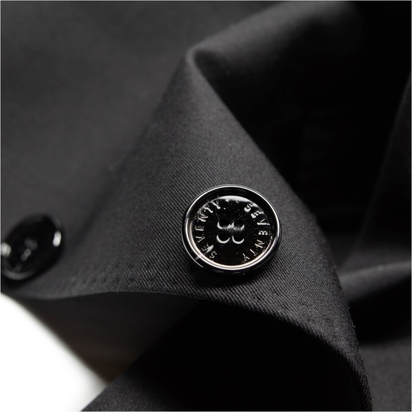 SEVENTY Womens Single-Breasted Woven Blazer Black Size IT 50 - Picture 4 of 10